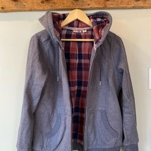 LL Bean flannel lined sweatshirt